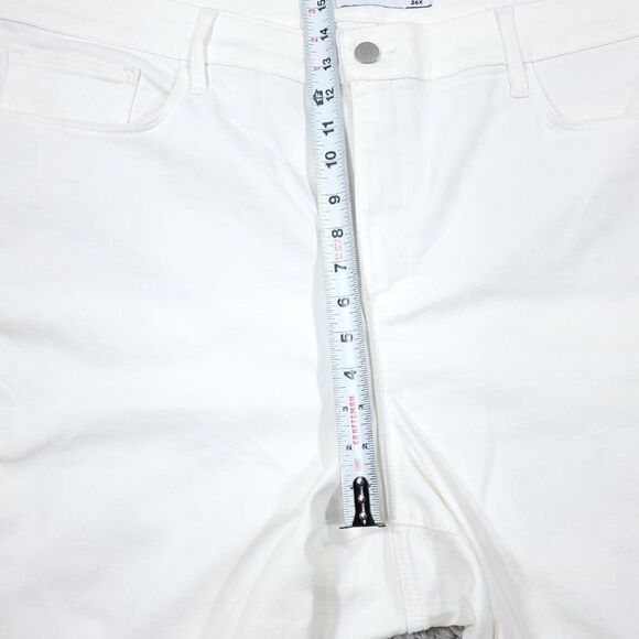 READ Athleta Sculptek Ultra Skinny Jeans in White Plus size 26 26X Stretch - Picture 13 of 13